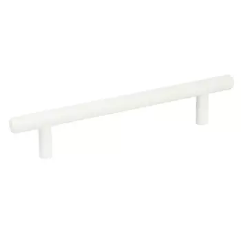 Мебельная ручка-рейлинг белая 128 мм цвет белый