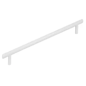Мебельная ручка-рейлинг белая 256 мм цвет белый