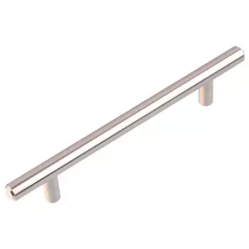 Мебельная ручка-рейлинг никель 128 мм