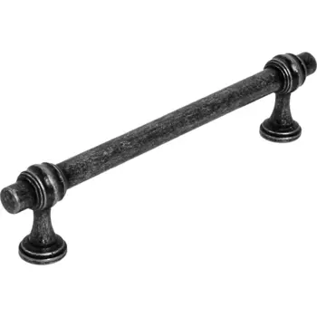 Мебельная ручка-рейлинг античное серебро 128 мм