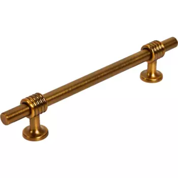 Мебельная ручка-рейлинг состаренная медь 128 мм