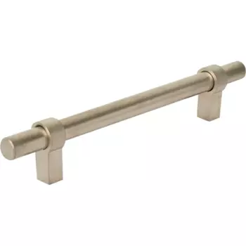 Мебельная ручка-рейлинг матовый никель 128 мм
