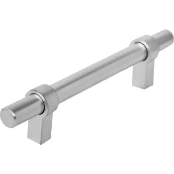 Мебельная ручка-рейлинг матовый хром 96 мм