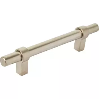 Мебельная ручка-рейлинг матовый никель 96 мм