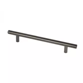 Мебельная ручка-рейлинг черный никель 160 мм