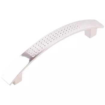 Ручка-скоба мебельная 96 мм пластик цвет хром