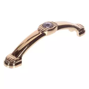 Ручка-скоба мебельная CRL37 ЦАМ 96 мм цвет золото