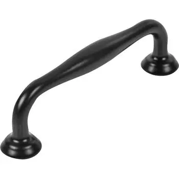 Ручка-скоба мебельная L4.007.96BL 96 мм цвет чёрный