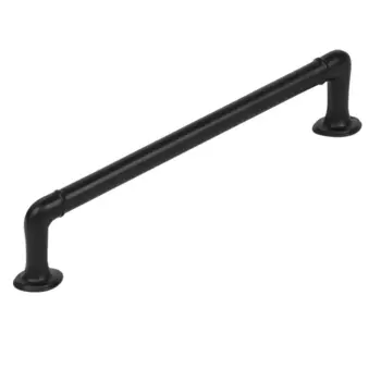 Мебельная ручка-скоба 237 матовый черный 128 мм