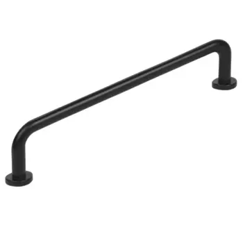 Мебельная ручка-скоба 296 матовый черный 128 мм