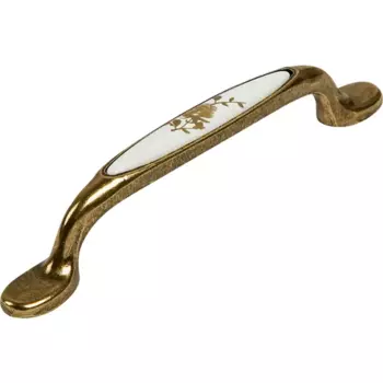 Мебельная ручка-скоба 7402 античная бронза 96 мм