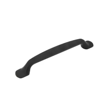 Ручка-скоба мебельная AL-1356.128.BLMATT 128 мм цвет матовый черный