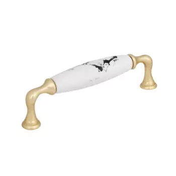 Мебельная ручка-скоба Casalingo матовое золото 128 мм