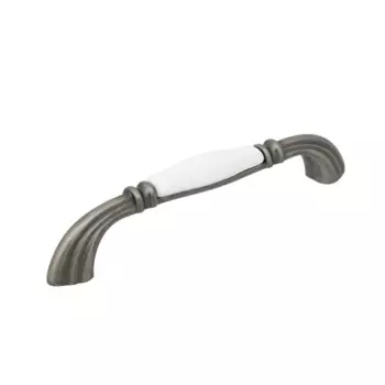 Мебельная ручка-скоба Dispo ЦАМ 128 мм старое серебро