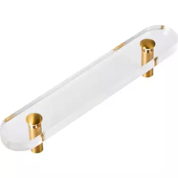 Ручка-скоба мебельная Inspire 96 мм стекло