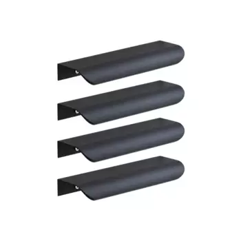 Ручка-скоба мебельная Inspire Oslo алюминий 96 мм цвет черный 4 шт.