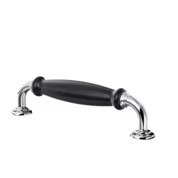 Мебельная ручка-скоба Inspire Виви 128 мм хром/черная