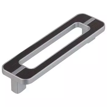 Ручка-скоба S-148 96 мм цвет сатин светлый кромка венге