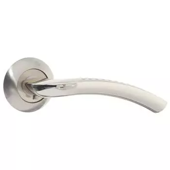 Ручки дверные на розетке EDS-09-10, цвет хром