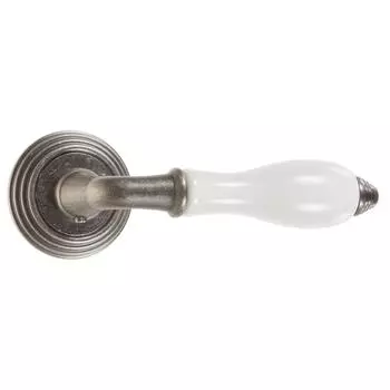 Ручки дверные на розетке EDS-V214, цвет серебро