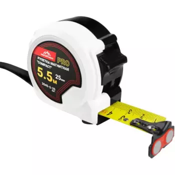 Рулетка Vertextools 2045-5-25 магнитная 5.5 м x 25 мм