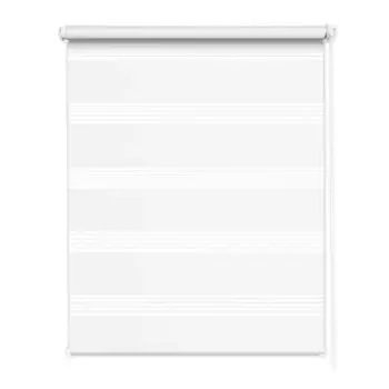 Рулонная штора день-ночь 100x160 см белая