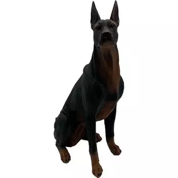 Садовая фигура «Доберман сидит» высота 47 см