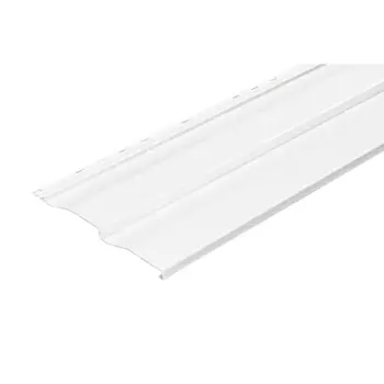 Сайдинг металлический корабельная доска 3 м Сигнально белый 0.684 м