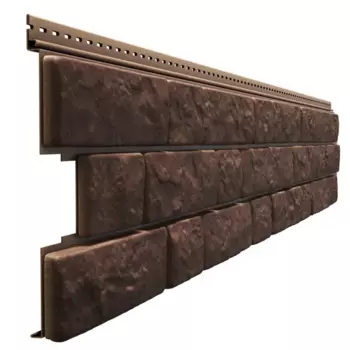 Сайдинг виниловый Dcke Bergart Камень 1.8 м Кедровый орех 0.52 м