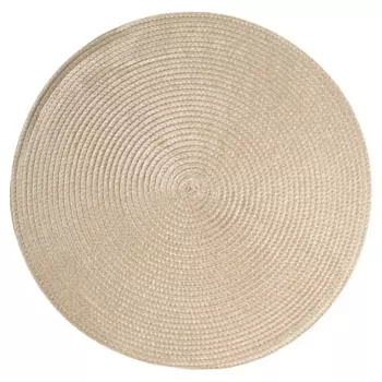 Салфетка под столовые приборы Vidage 35 см круглая полипропилен цвет солома
