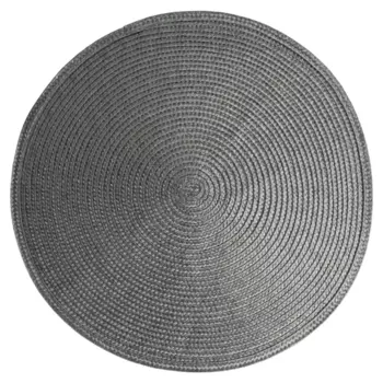 Салфетка под столовые приборы Vidage 35 см круглая полипропилен цвет серый