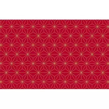 Салфетка сервировочная «Грация» 26x41 см красная/золотая