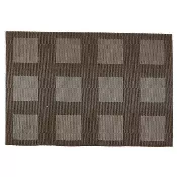 Салфетка сервировочная «Квадраты» 30x45 см цвет коричневый