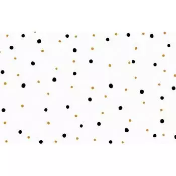 Салфетка сервировочная «Полька» 26x41 см белая/желтая/черная