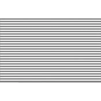 Салфетка сервировочная Полосы 26x41 см прямоугольная ПВХ цвет прозрачный/белый