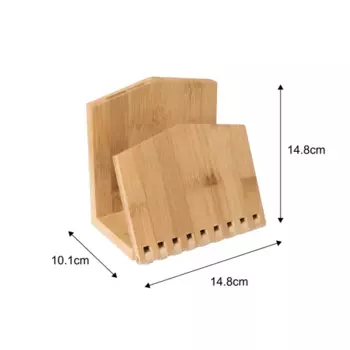 Салфетница 14.8x10.1x14.8 см бамбук цвет бежевый