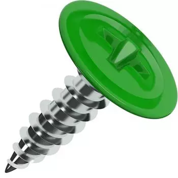 Саморезы для металла с пресс-шайбой STANDERS RAL6005 зеленые 4.2x16 400 шт.