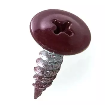 Саморезы для тонких пластин Стройбат 4.2x16 мм 200 шт. цвет темно-красный