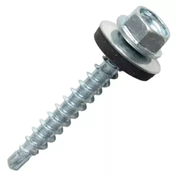 Саморезы кровельные по дереву Dilwis с пресс-шайбой со сверлом 4.8x35 мм 80 шт.