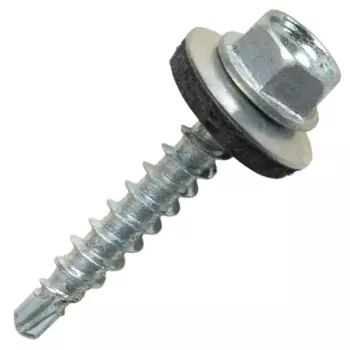 Саморезы кровельные по дереву Dilwis с пресс-шайбой со сверлом 4.8x29 мм 100 шт.