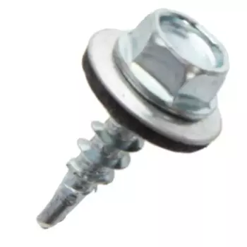 Саморезы кровельные по дереву с пресс-шайбой оцинкованные 4.8x19 100 шт.