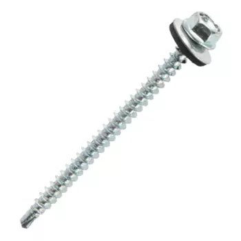 Саморезы кровельные по дереву с пресс-шайбой оцинкованные 4.8x70 30 шт.