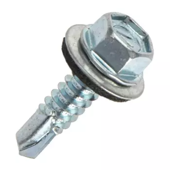 Саморезы кровельные по металлу с пресс-шайбой 6.3x25 мм 8 шт.