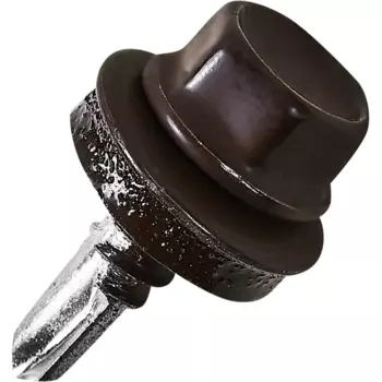 Саморезы кровельные по металлу с пресс-шайбой RAL 8017 6.3x19 10 шт.