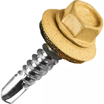 Саморезы кровельные по металлу с пресс-шайбой RAL 1014 5.5x25 80 шт.