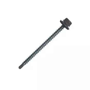 Саморезы кровельные по металлу с пресс-шайбой оцинкованные 4.8x70 100 шт
