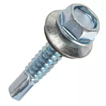 Саморезы кровельные по металлу с пресс-шайбой 6.3x32 6 шт.