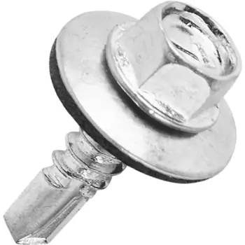 Саморезы кровельные по металлу с пресс-шайбой цинк 5.5x19 1 кг