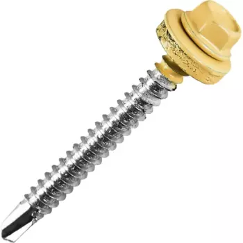 Саморезы кровельные по металлу с пресс-шайбой RAL 1014 5.5x51 40 шт.