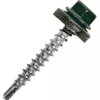 Саморезы кровельные RAL6005 зеленые 4.8x35, 250 шт.